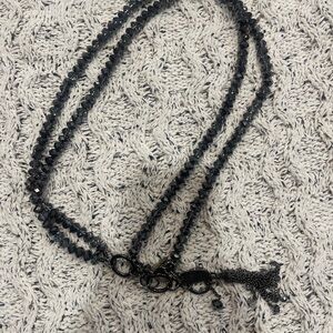 Suzi Roher Charcoal Beaded Belt